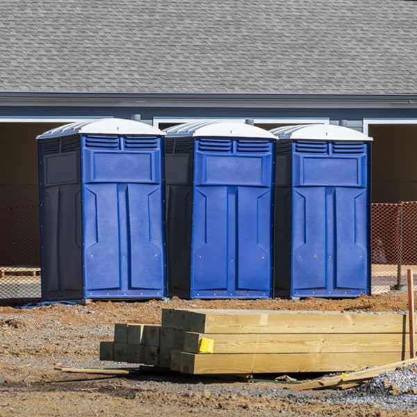 how can i report damages or issues with the portable restrooms during my rental period in Buffalo